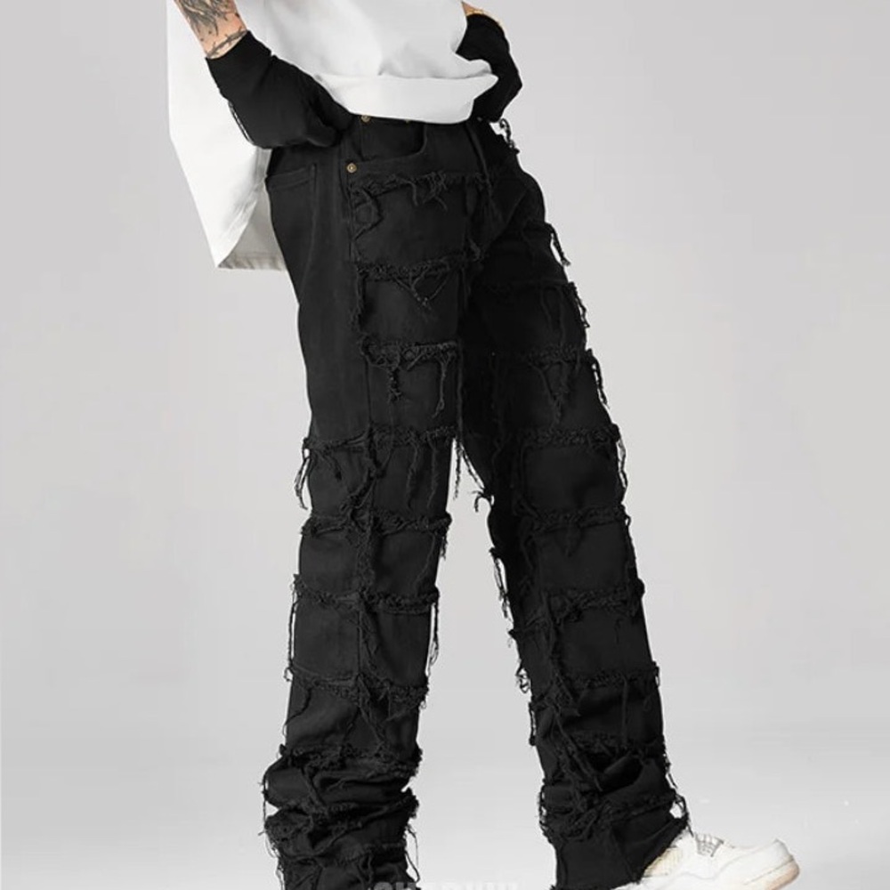 NWT Men’s Stacked Black Jeans